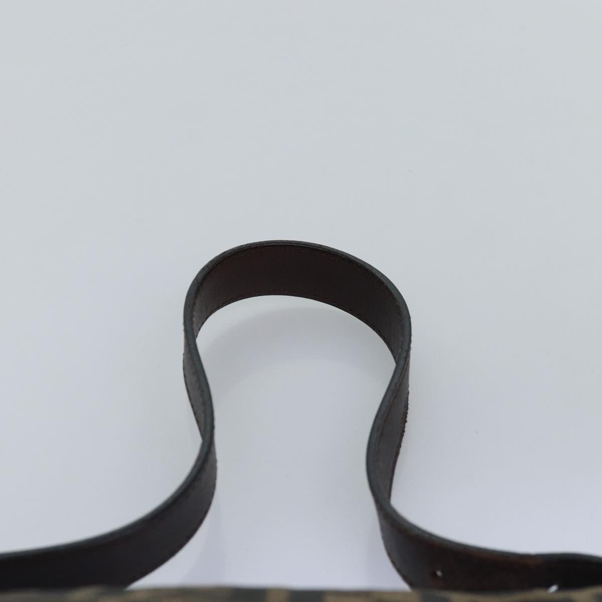 FENDI Zucca Canvas Mamma Baguette Shoulder Bag Black Brownyk12785