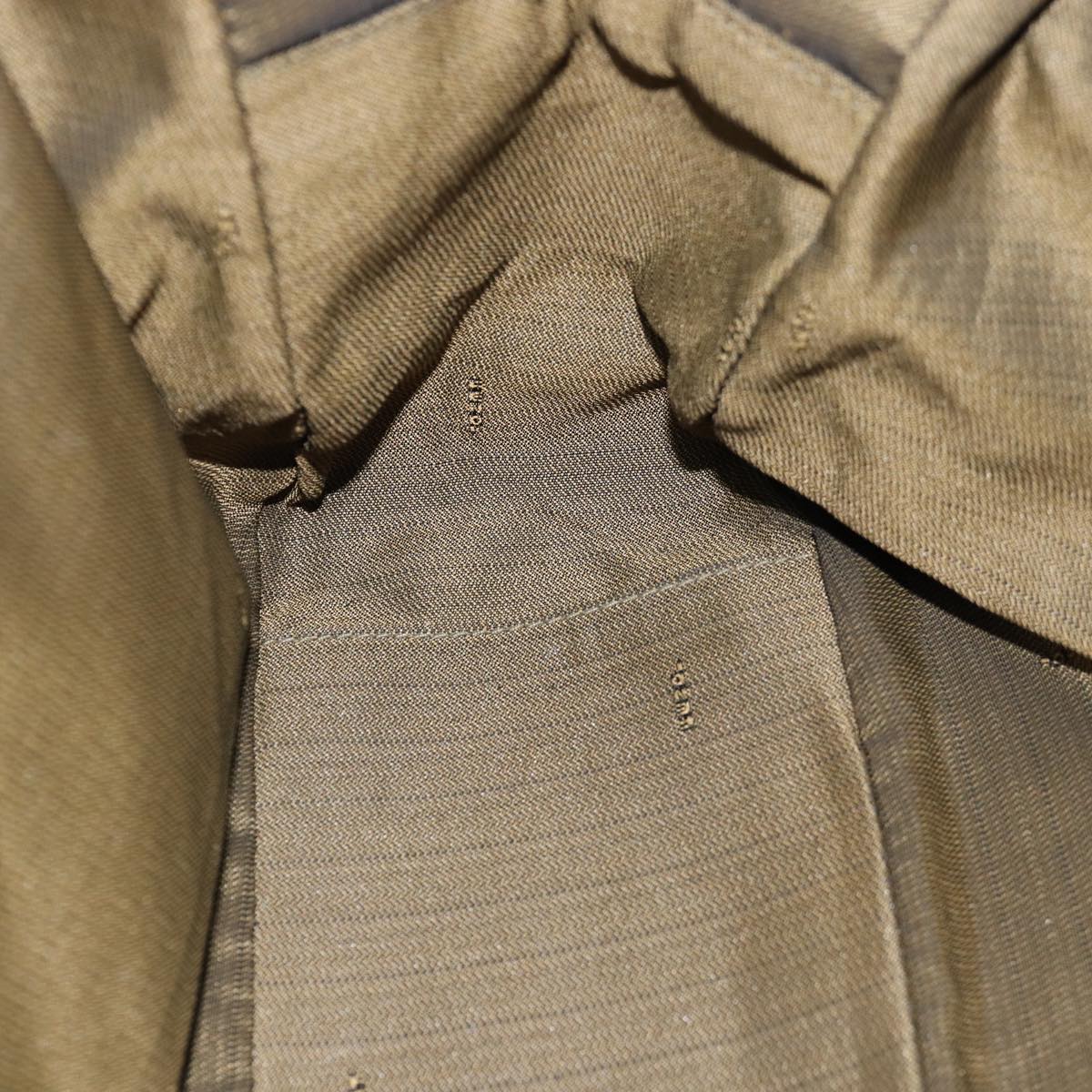 FENDI Zucca Canvas Hand Bag Black Brownyk12795