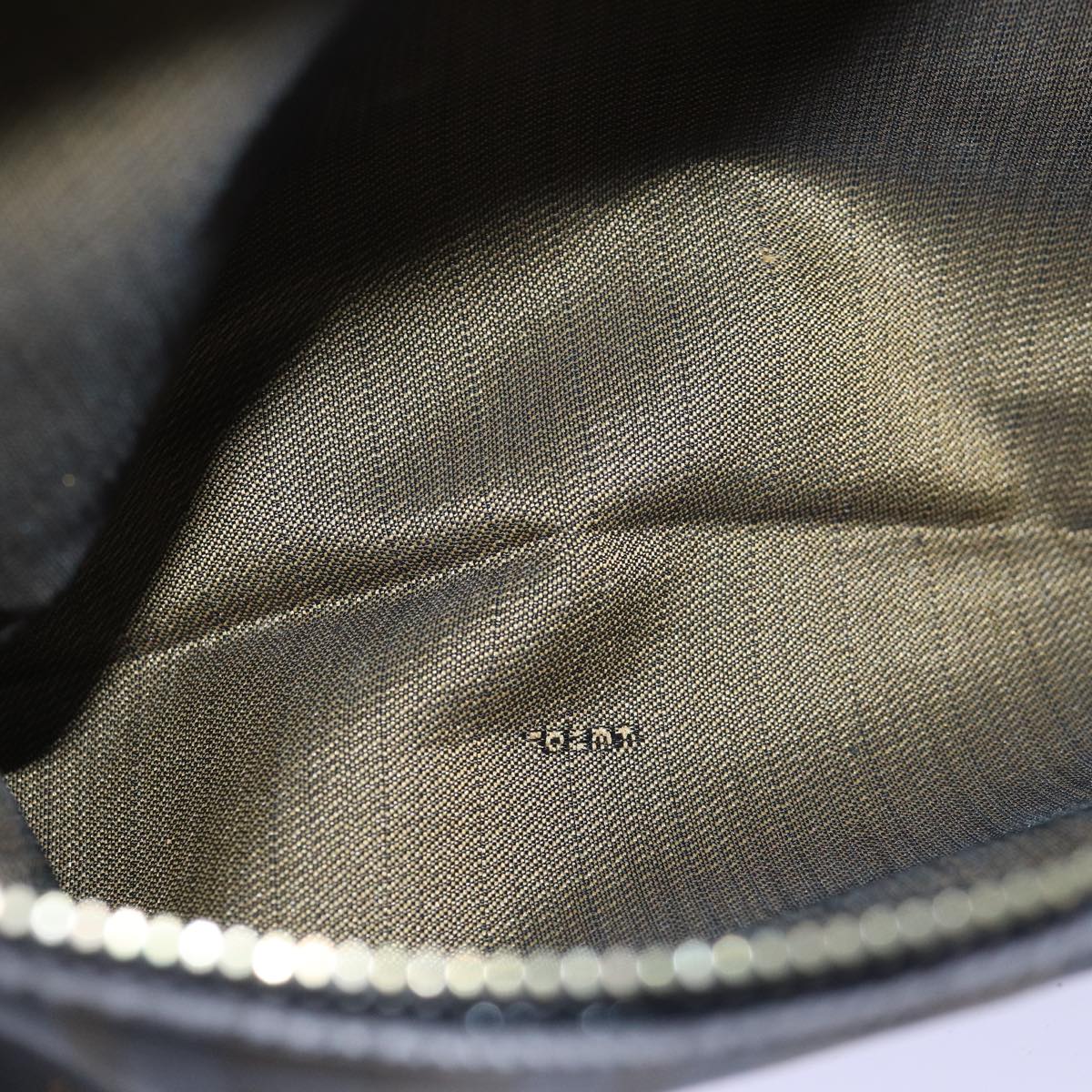 FENDI Zucca Canvas Hand Bag Black Brownyk12795