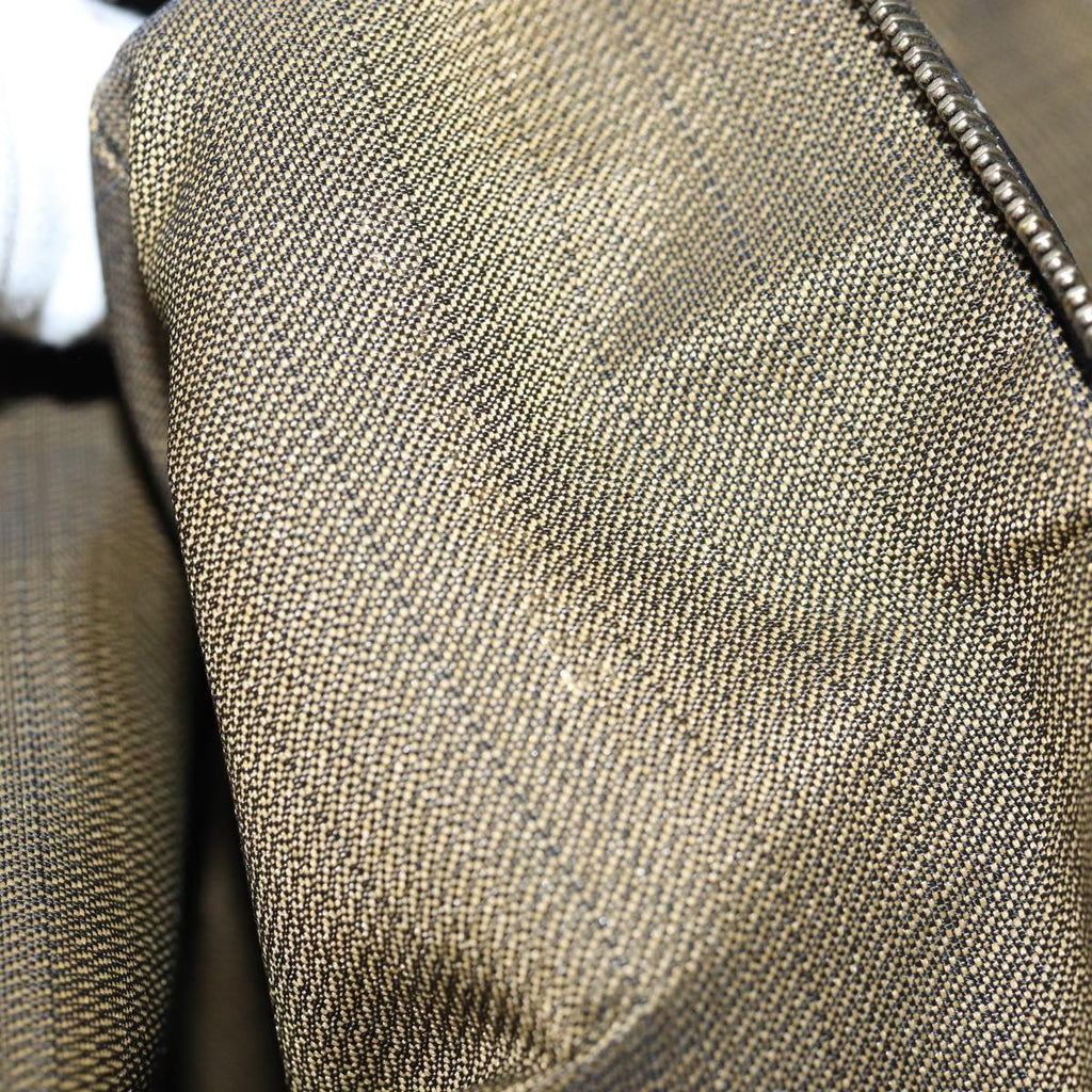 FENDI Zucca Canvas Hand Bag Black Brownyk12795