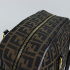 FENDI Zucca Canvas Hand Bag Black Brownyk12795