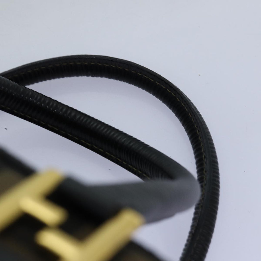 FENDI Zucca Canvas Hand Bag Black Brownyk12795