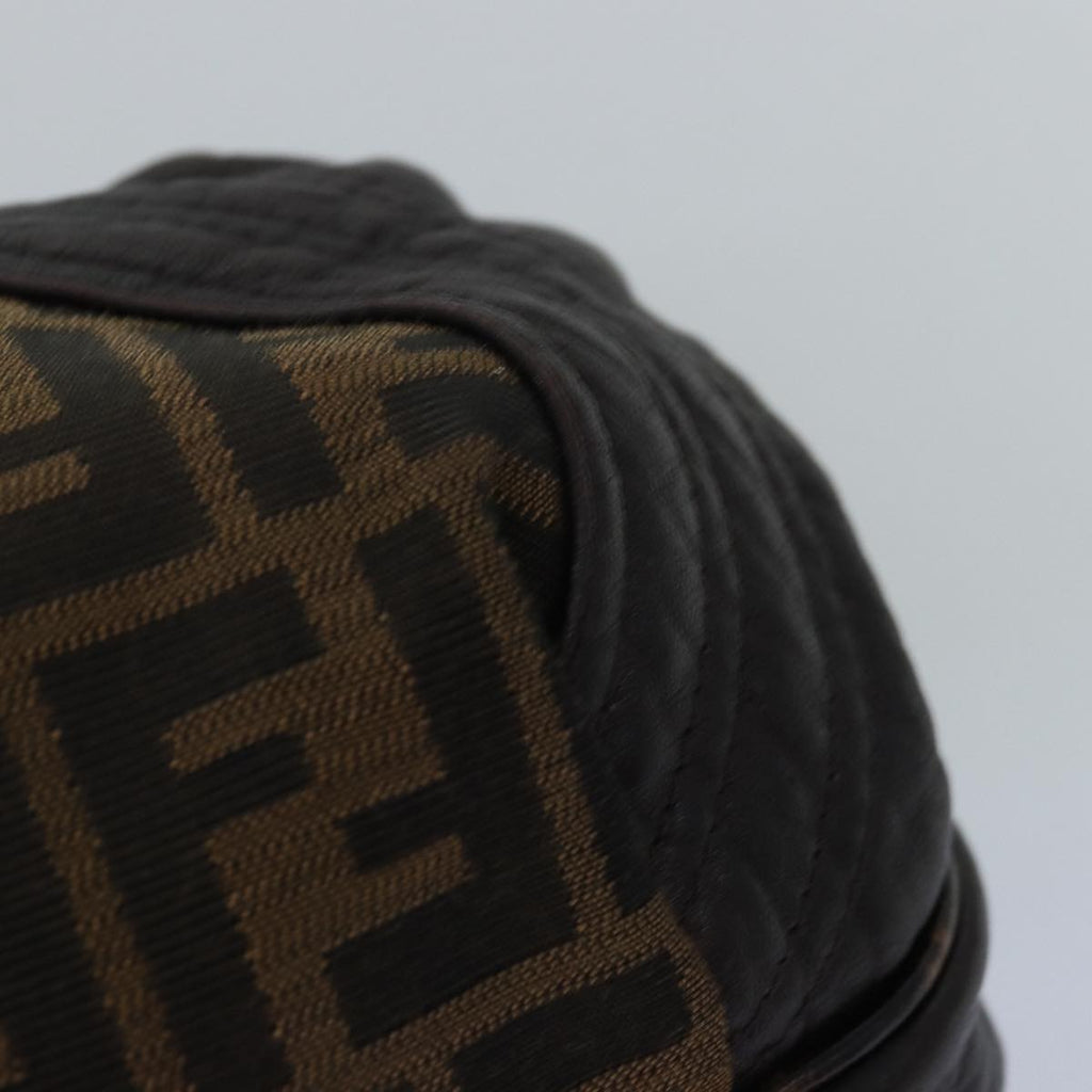 FENDI Zucca Canvas Spy bag Hand Bag Brown Blackyk12800