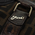 FENDI Zucca Canvas Spy bag Hand Bag Brown Blackyk12800