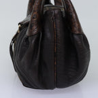 FENDI Zucca Canvas Spy bag Hand Bag Brown Blackyk12800