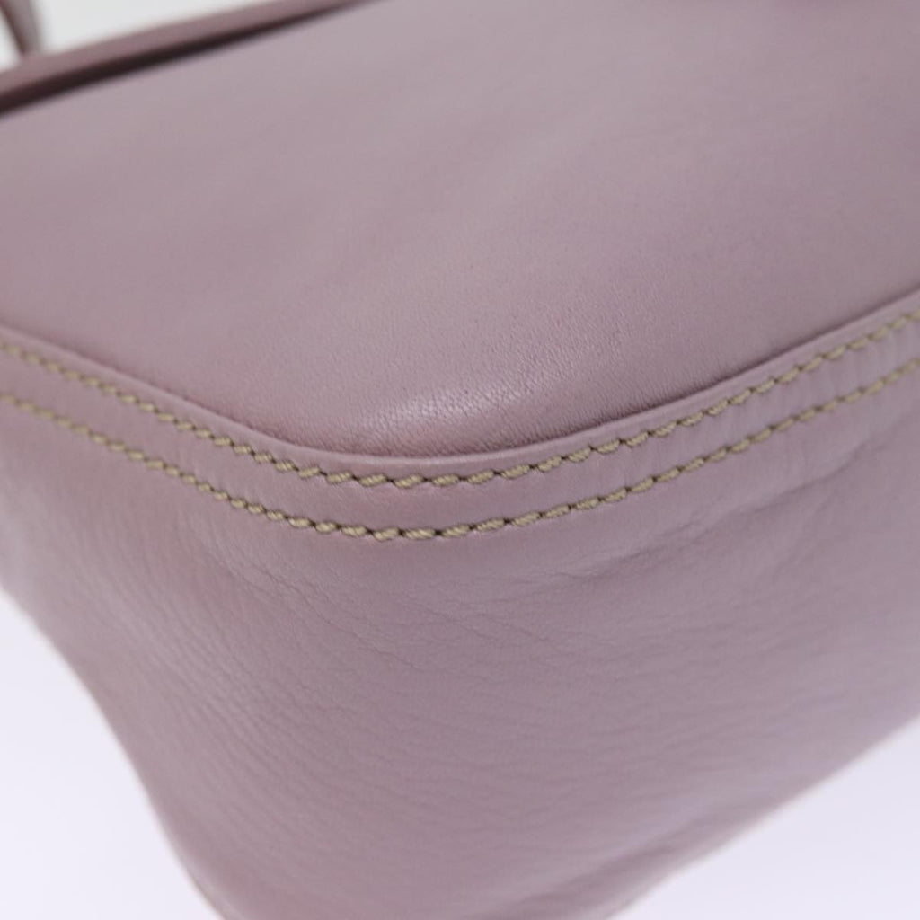 FENDI Mamma Baguette Shoulder Bag Leather Pinkyk12859A