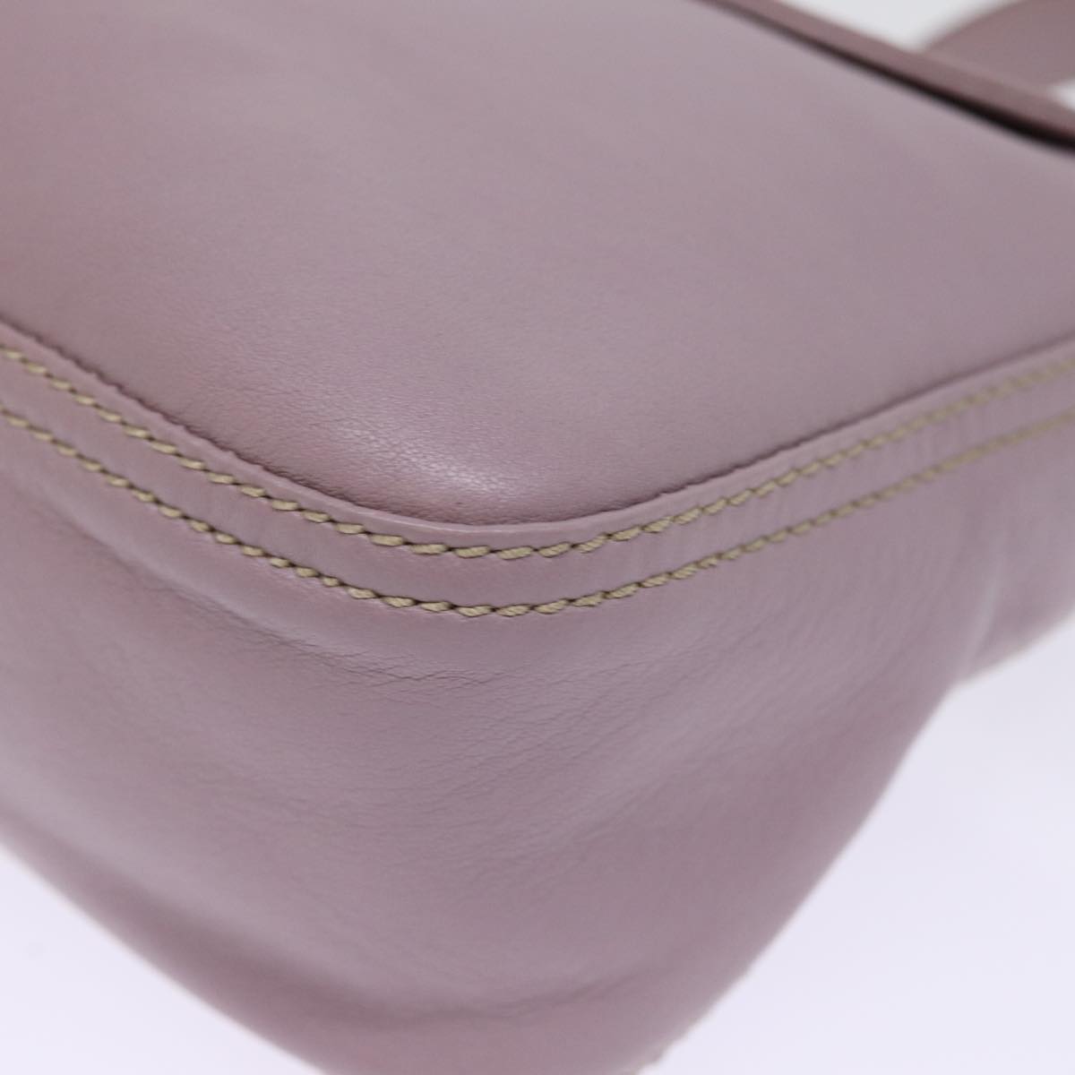 FENDI Mamma Baguette Shoulder Bag Leather Pinkyk12859A