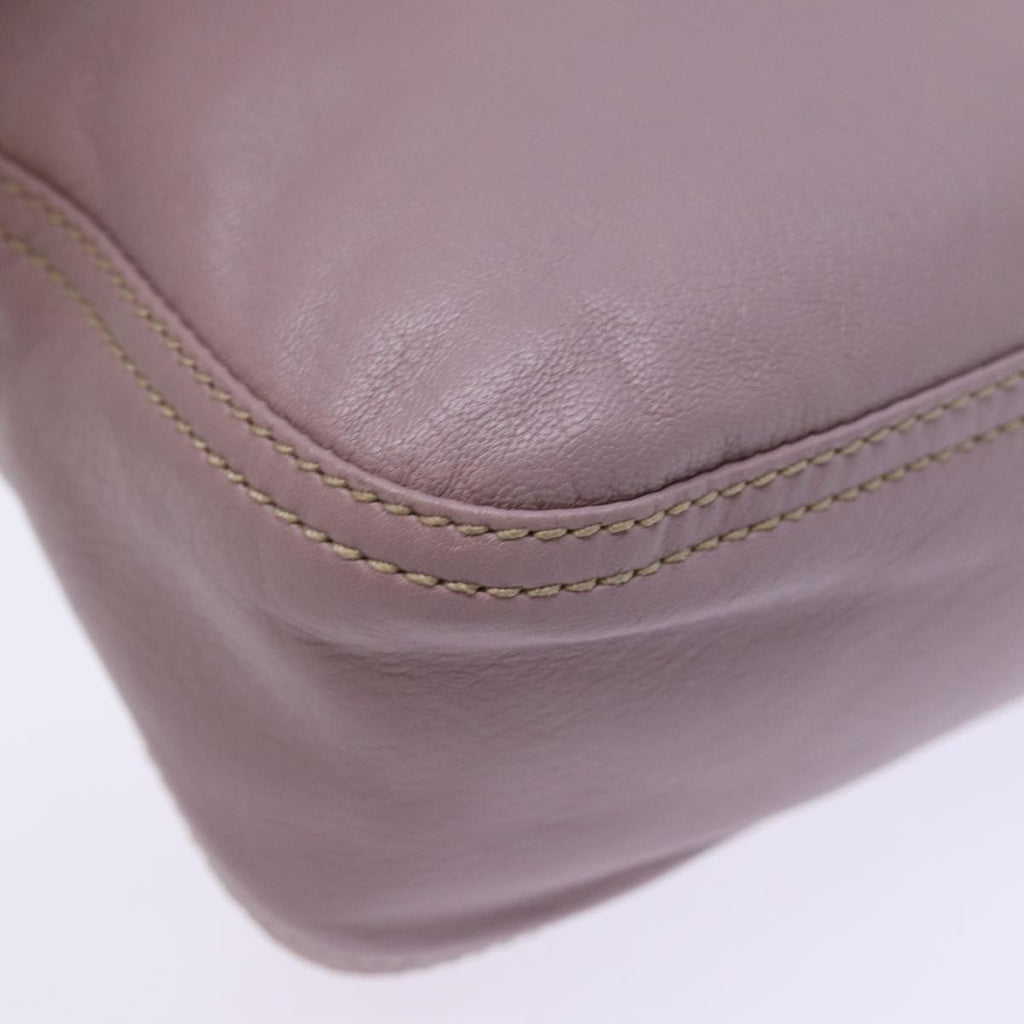 FENDI Mamma Baguette Shoulder Bag Leather Pinkyk12859A