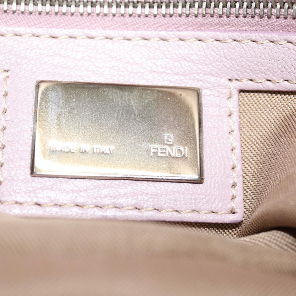 FENDI Mamma Baguette Shoulder Bag Leather Pinkyk12859A