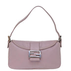 FENDI Mamma Baguette Shoulder Bag Leather Pinkyk12859A