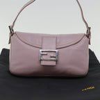FENDI Mamma Baguette Shoulder Bag Leather Pinkyk12859A