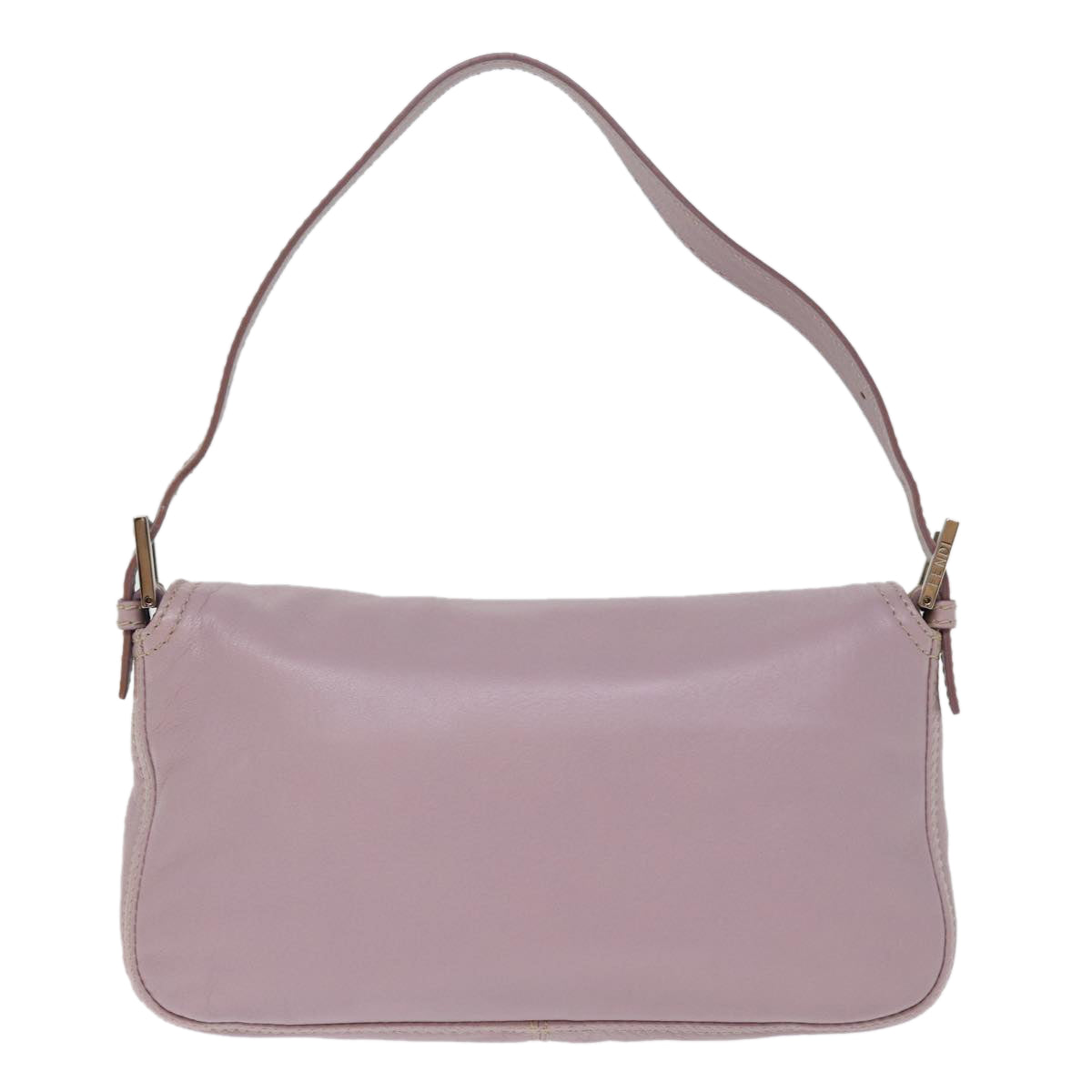 FENDI Mamma Baguette Shoulder Bag Leather Pinkyk12859A