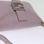 FENDI Mamma Baguette Shoulder Bag Leather Pinkyk12859A