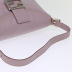 FENDI Mamma Baguette Shoulder Bag Leather Pinkyk12859A