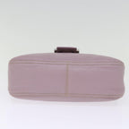 FENDI Mamma Baguette Shoulder Bag Leather Pinkyk12859A