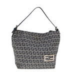 FENDI Zucchino Canvas Hand Bag Navyyk12887