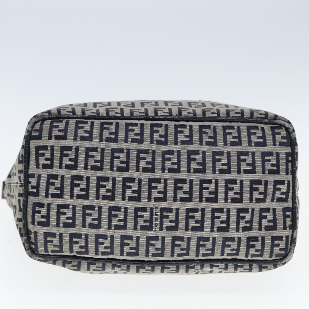 FENDI Zucchino Canvas Hand Bag Navyyk12887