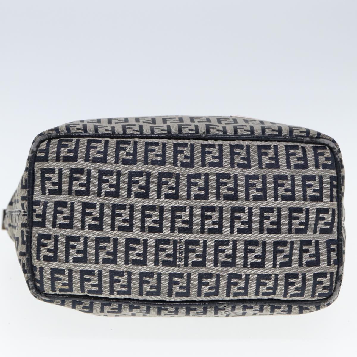 FENDI Zucchino Canvas Hand Bag Navyyk12887