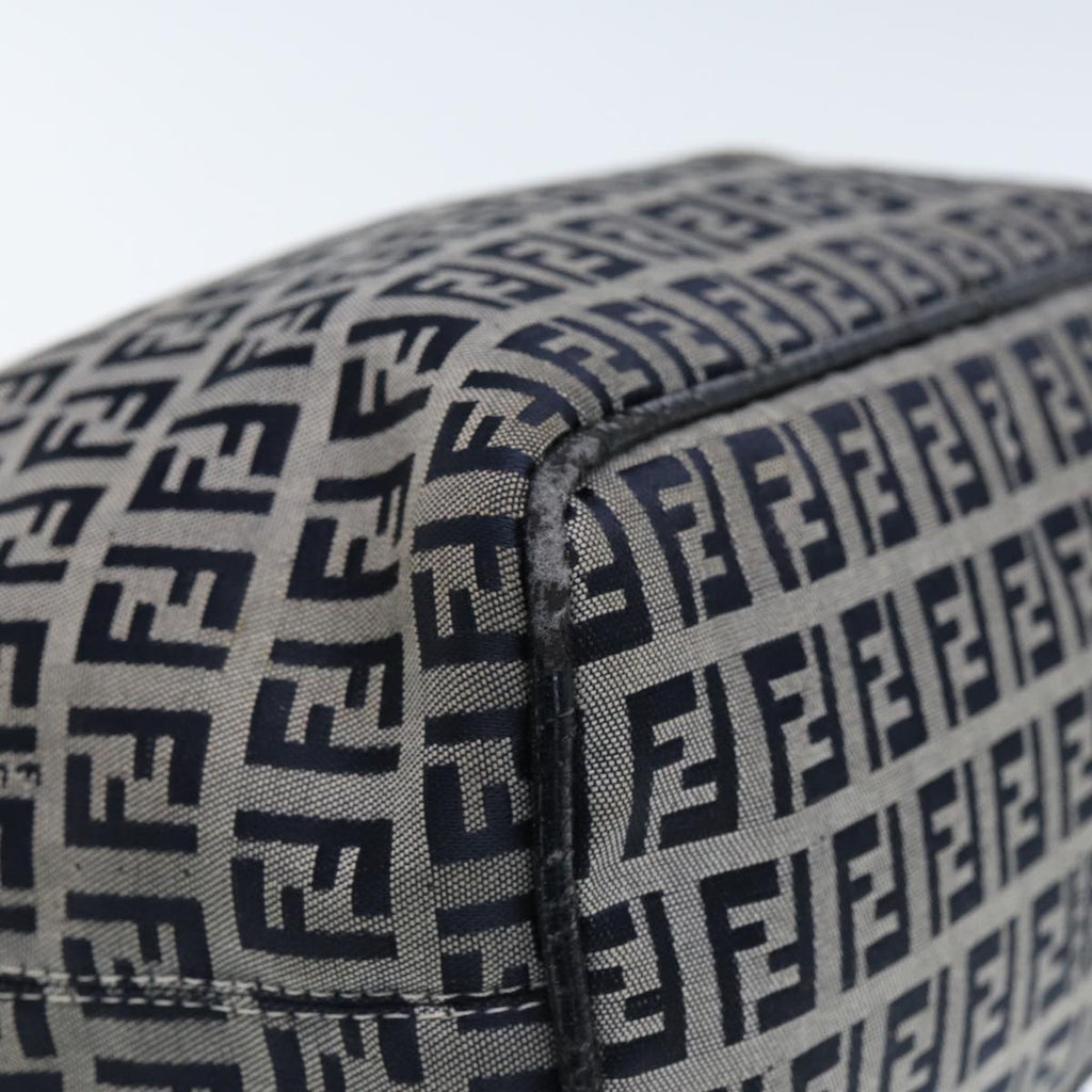 FENDI Zucchino Canvas Hand Bag Navyyk12887