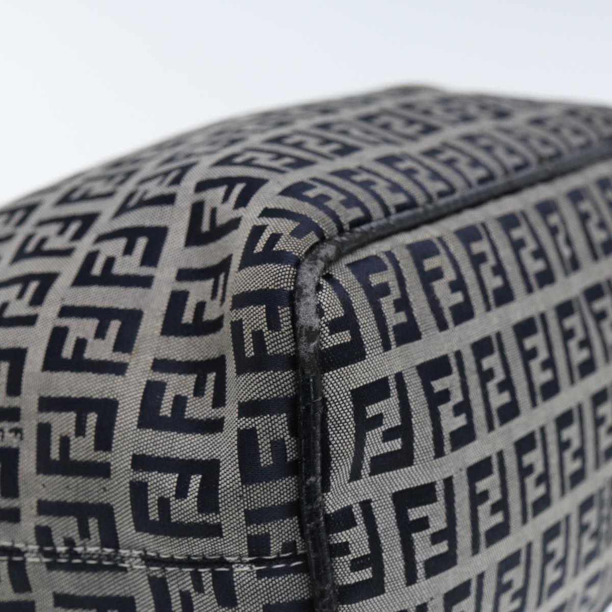 FENDI Zucchino Canvas Hand Bag Navyyk12887