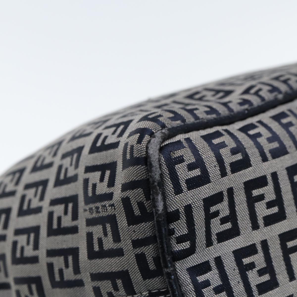 FENDI Zucchino Canvas Hand Bag Navyyk12887