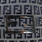 FENDI Zucchino Canvas Hand Bag Navyyk12887