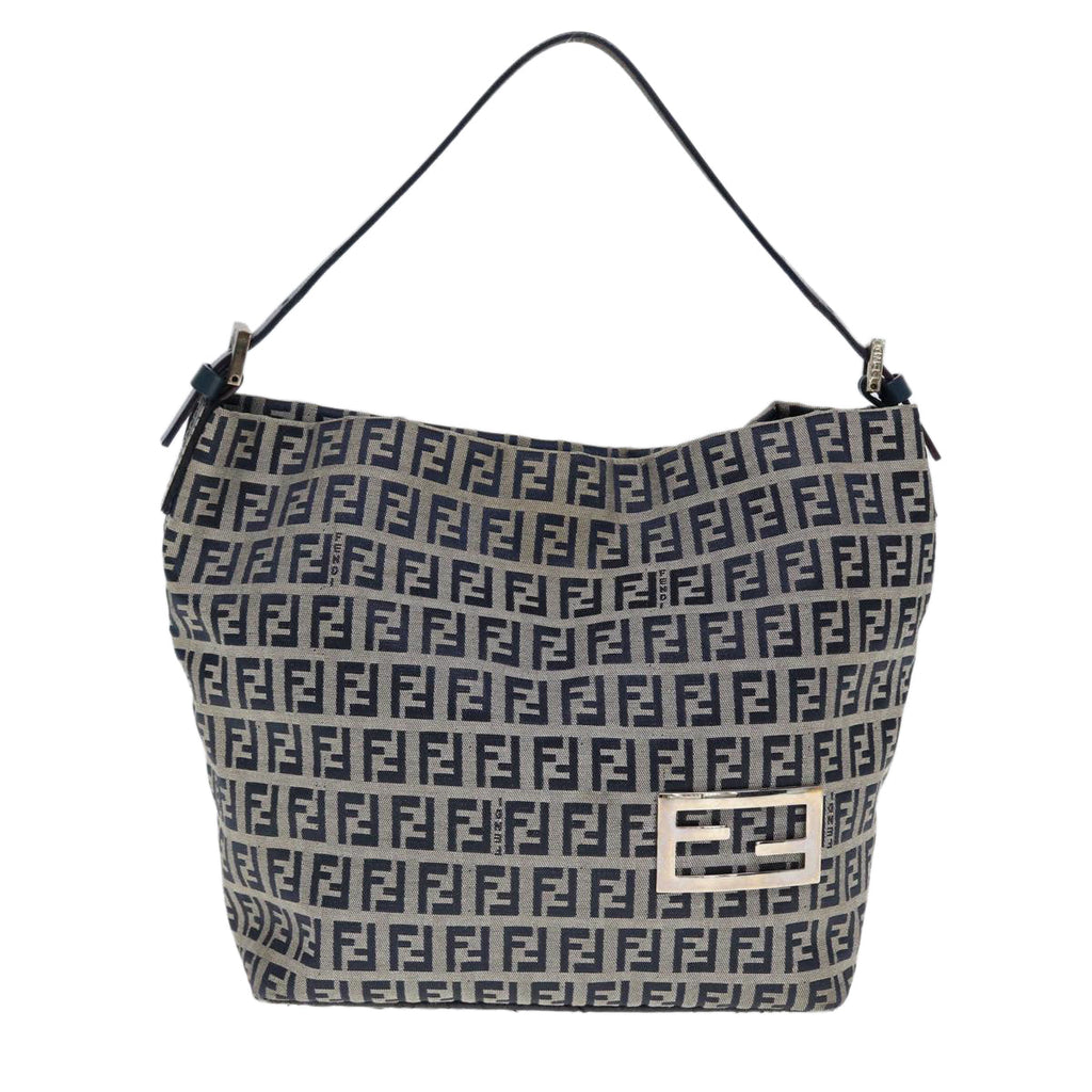 FENDI Zucchino Canvas Hand Bag Navyyk12887