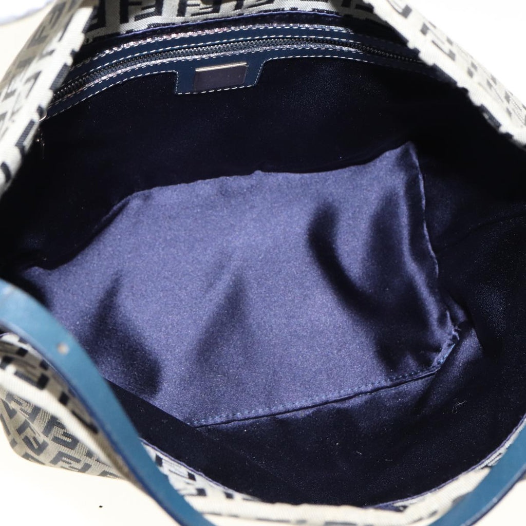 FENDI Zucchino Canvas Hand Bag Navyyk12887