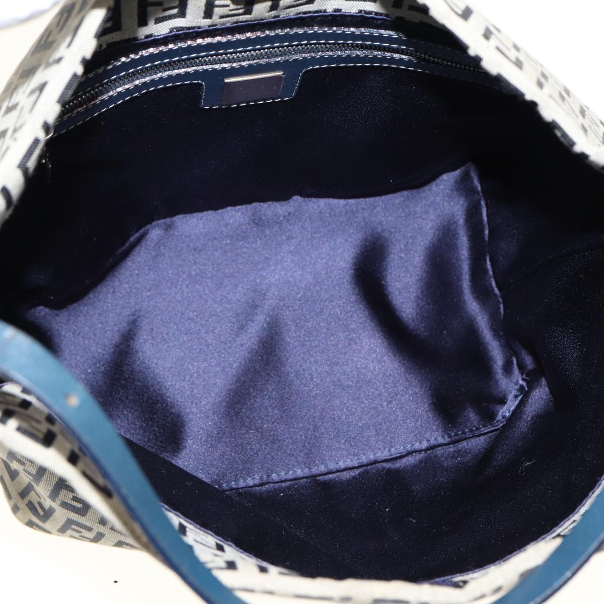 FENDI Zucchino Canvas Hand Bag Navyyk12887