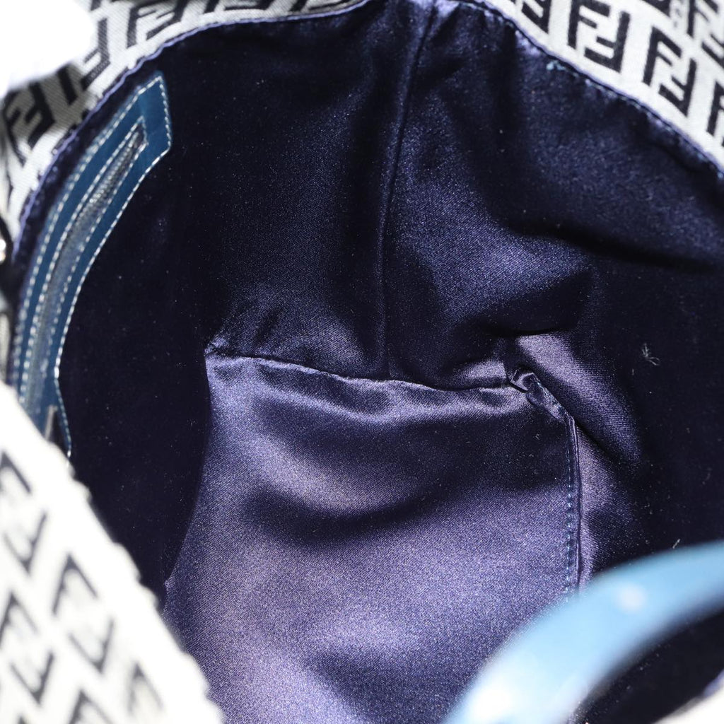 FENDI Zucchino Canvas Hand Bag Navyyk12887