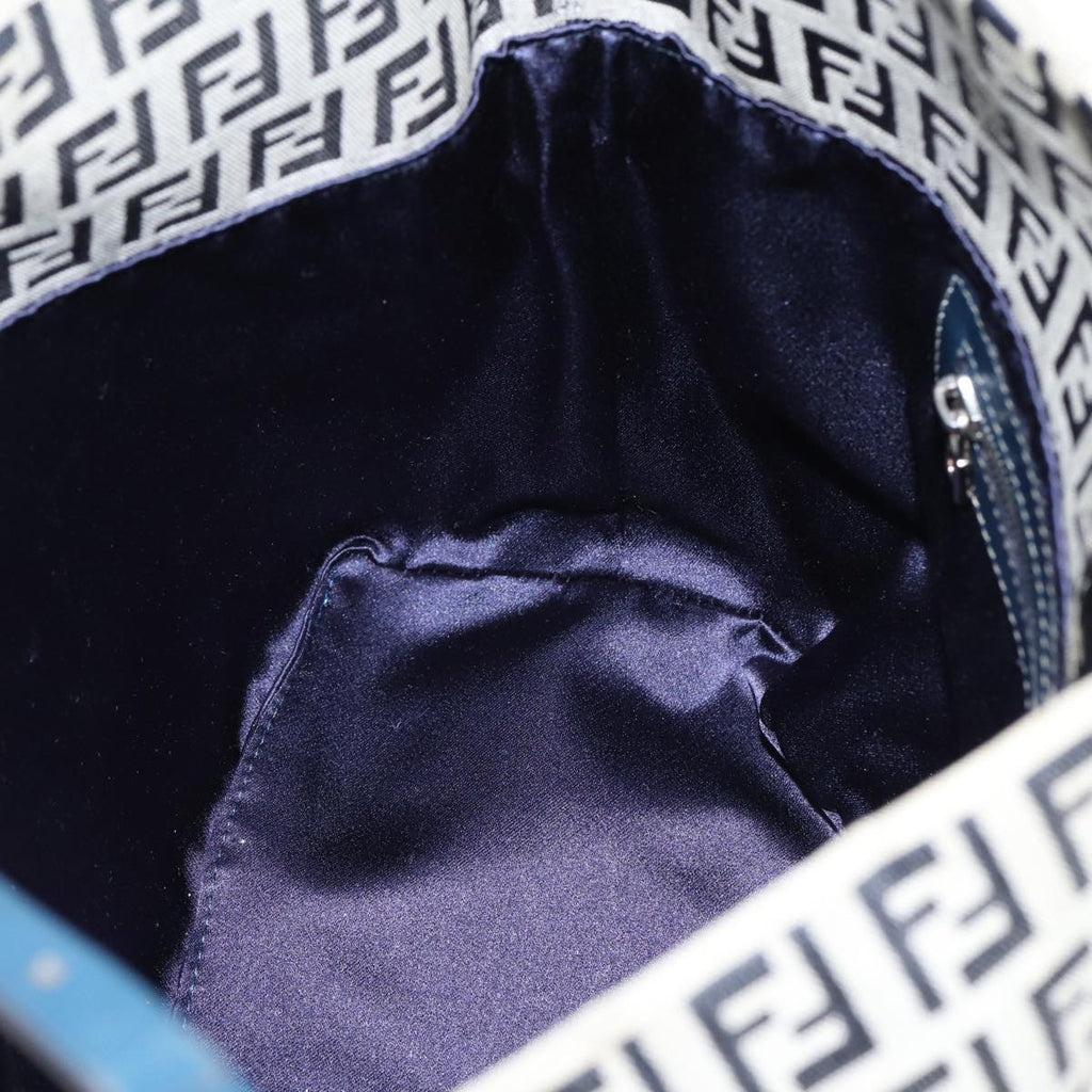 FENDI Zucchino Canvas Hand Bag Navyyk12887