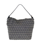 FENDI Zucchino Canvas Hand Bag Navyyk12887