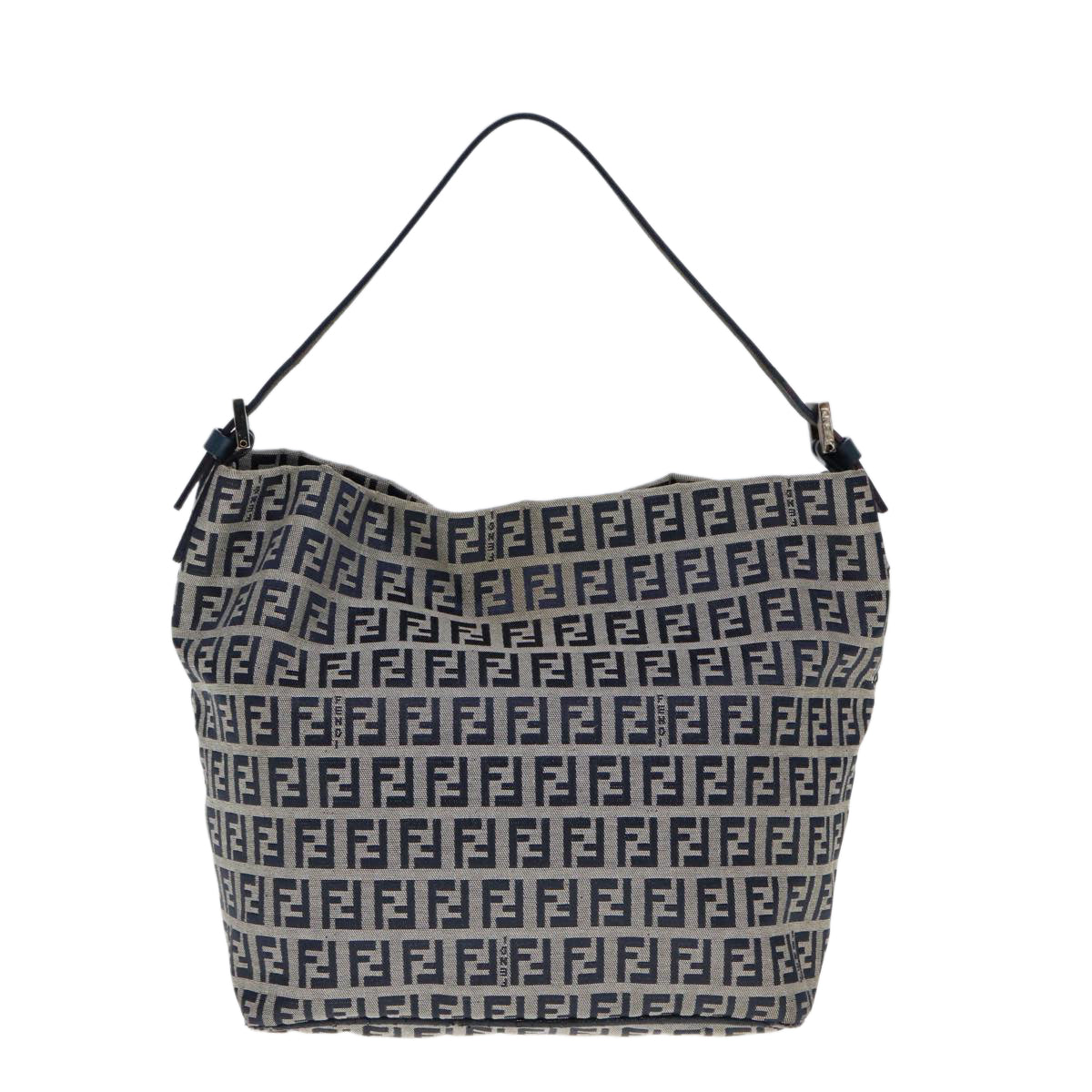 FENDI Zucchino Canvas Hand Bag Navyyk12887