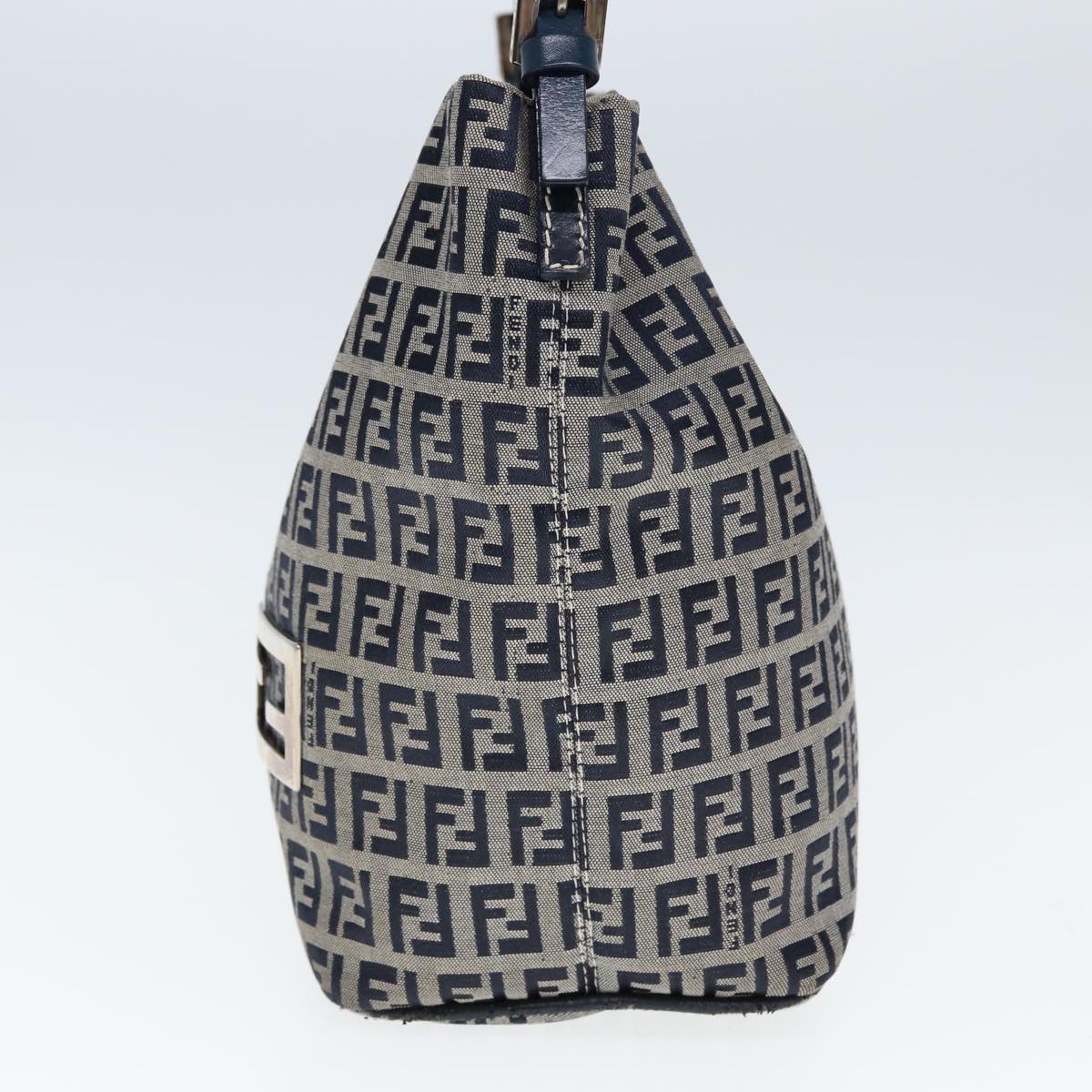 FENDI Zucchino Canvas Hand Bag Navyyk12887