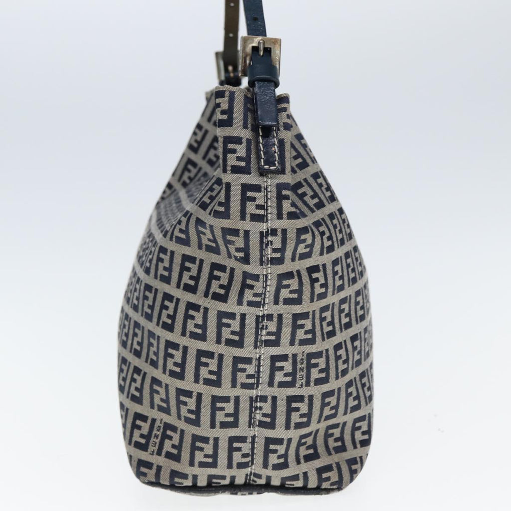 FENDI Zucchino Canvas Hand Bag Navyyk12887