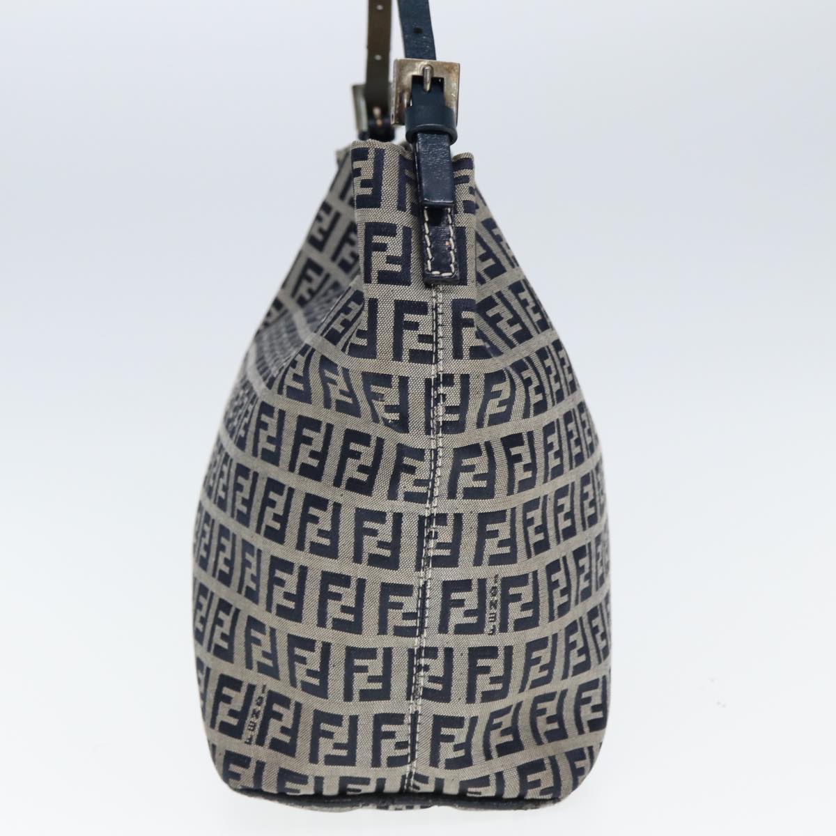 FENDI Zucchino Canvas Hand Bag Navyyk12887