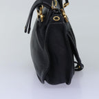 Chloe Baby Mercy Hand Bag Leather 2way Black yk12898