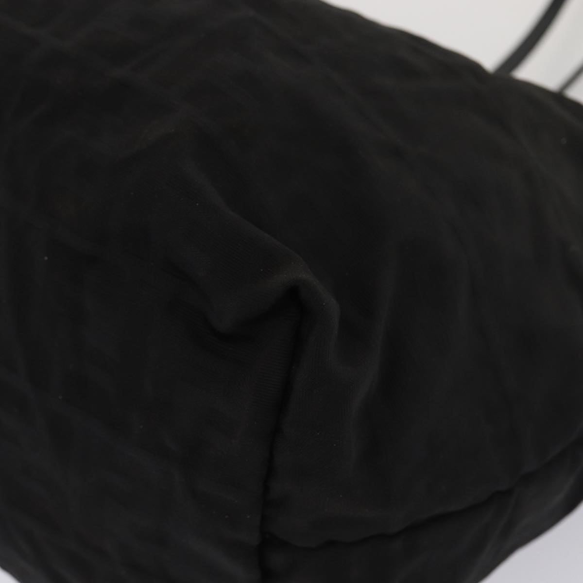 FENDI Zucca Canvas Shoulder Bag 3Set Black Brownyk12908