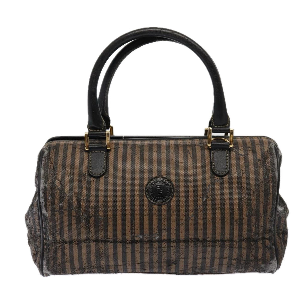 FENDI Zucca Canvas Shoulder Bag 3Set Black Brownyk12908