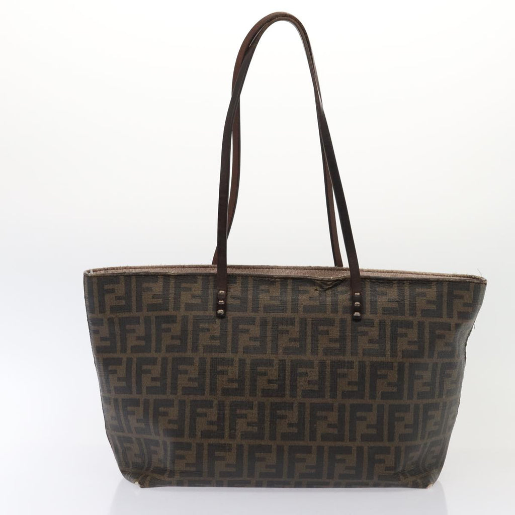 FENDI Zucca Canvas Shoulder Bag 3Set Black Brownyk12908