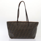 FENDI Zucca Canvas Shoulder Bag 3Set Black Brownyk12908