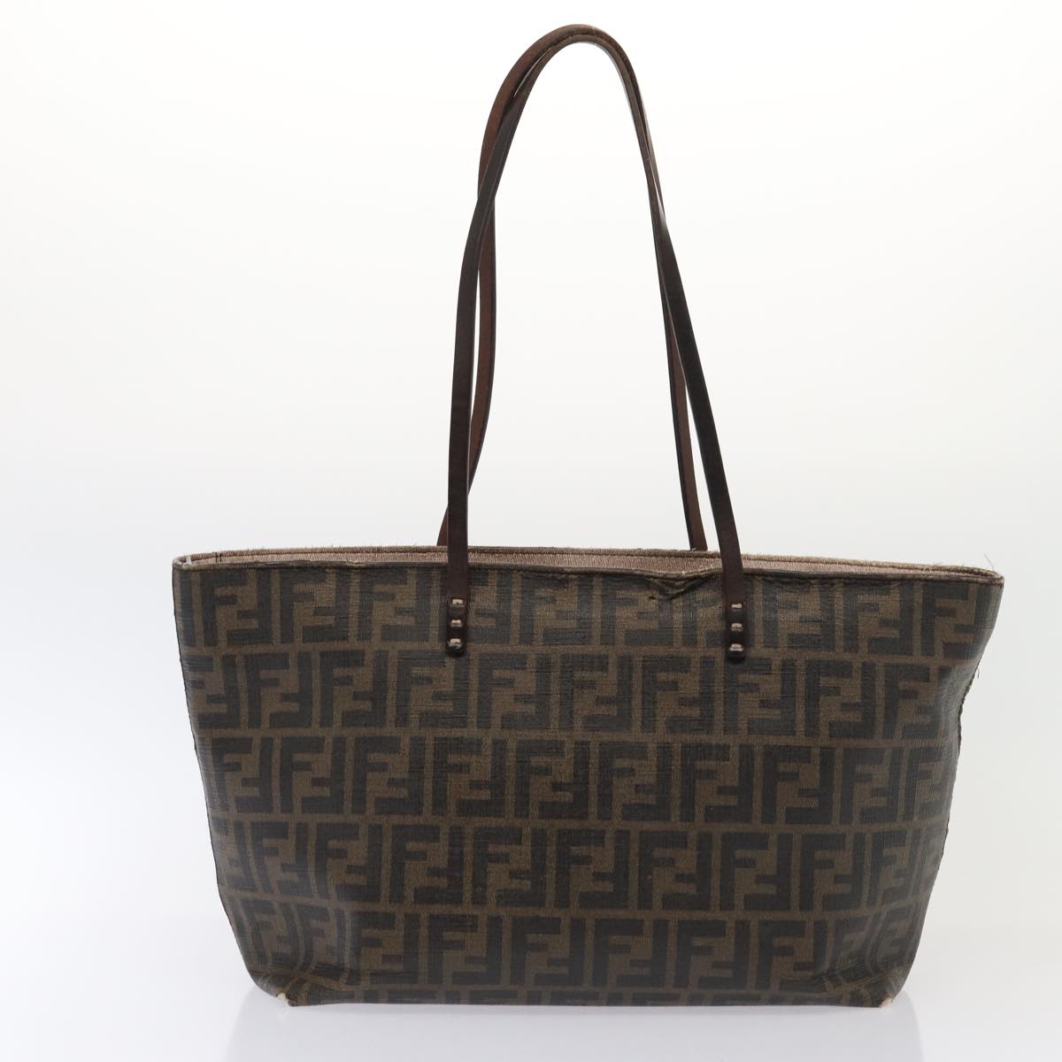 FENDI Zucca Canvas Shoulder Bag 3Set Black Brownyk12908