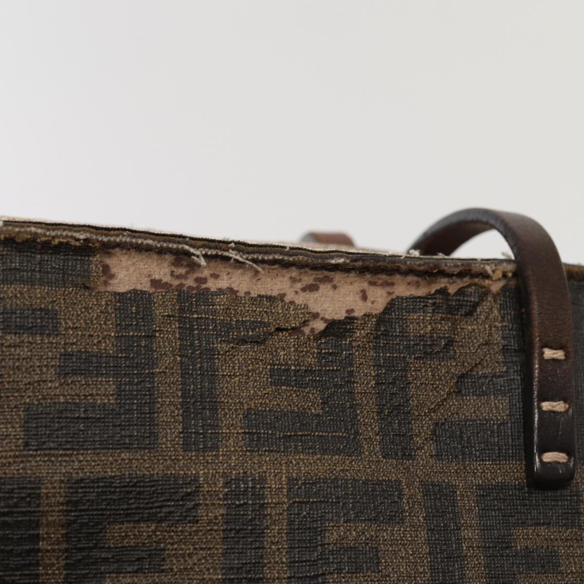 FENDI Zucca Canvas Shoulder Bag 3Set Black Brownyk12908