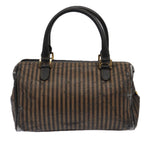 FENDI Zucca Canvas Shoulder Bag 3Set Black Brownyk12908