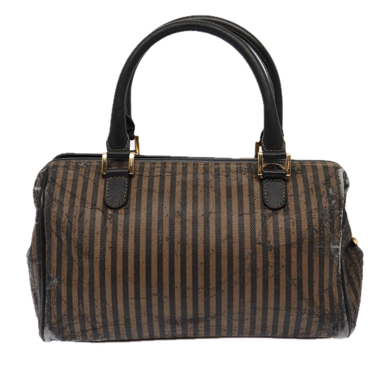 FENDI Zucca Canvas Shoulder Bag 3Set Black Brownyk12908