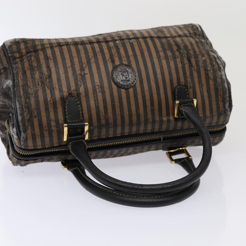 FENDI Zucca Canvas Shoulder Bag 3Set Black Brownyk12908