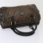 FENDI Zucca Canvas Shoulder Bag 3Set Black Brownyk12908