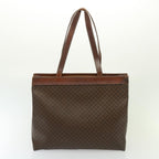 CELINE Shoulder Macadam Canvas Hand Bag PVC 3Set Brown 12914
