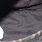 FENDI Zucca Canvas Mamma Baguette Shoulder Bag Black Brownyk12916