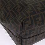 FENDI Zucca Canvas Tote Bag Black Brownyk12917